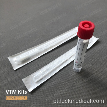 Kit de tubo de teste covid kit vtm kit fda